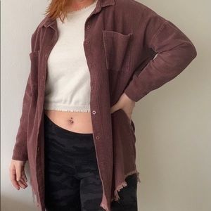 Corduroy over-sized button up